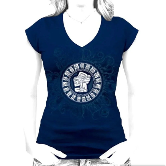 Mayan Village Short Sleeve Graphic T-Shirt - Picture 2 of 11